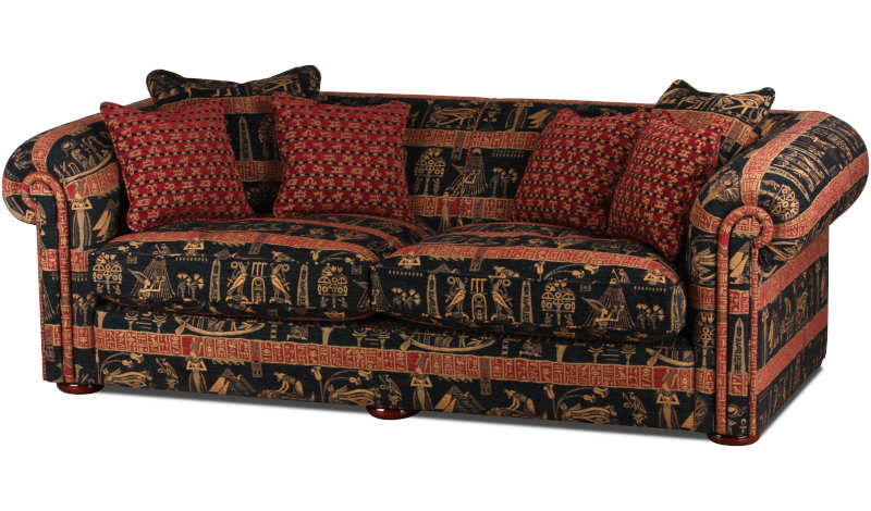 Foto vom britischen Kolonial Sofa Metropolitan in exotischem Designerstoff