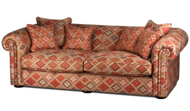 Metropolitan Landhausstil Sofa in Stoffbezug Indira